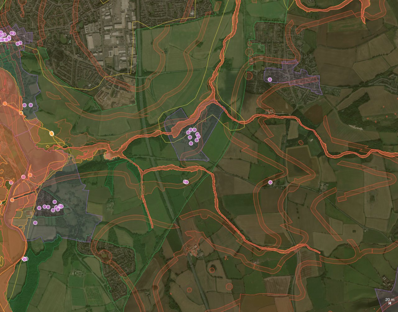 The site intelligence panel for a chosen location.